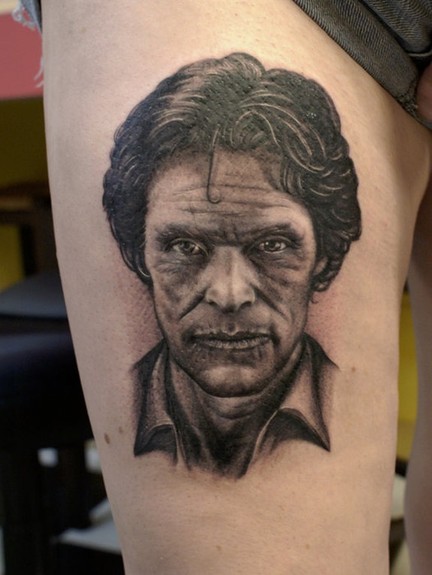 Bili Vegas - Willem Dafoe Portrait Tattoo